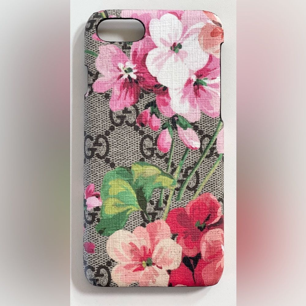 GUCCI SUPREME BLOOMS PINK iPhone 7/8 Case brand new in box 208/016 - Picture 2 of 7